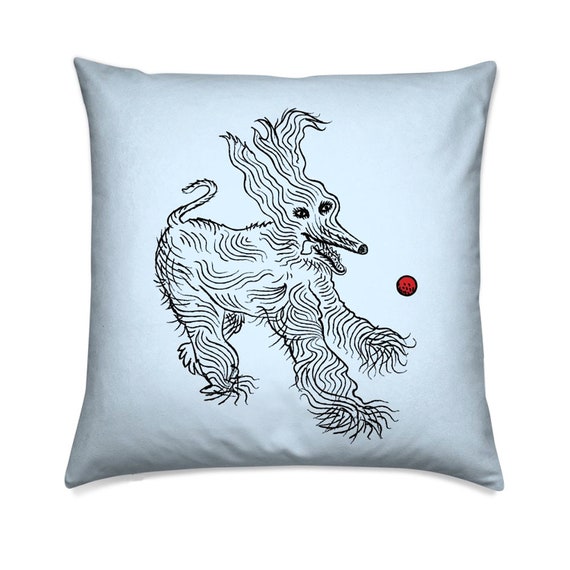 Ball Is Life - dog cushion cover / throw pillow cover including insert by Oliver Lake