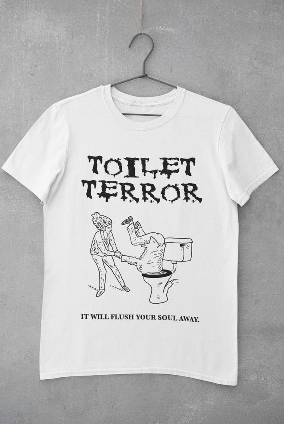 BAD HORROR MOVIES (No.3), Toilet Terror, Bella Canvas, Unisex Crew Neck T-Shirt, Comedy Tee