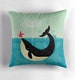 The Bird and The Whale - cushion cover / throw pillow cover including insert by Oliver Lake 