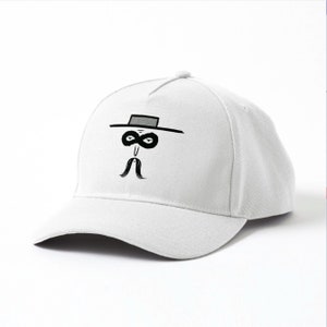 El Bandito Baseball cap, hat, Cowboy, Bandit design, Available in Light Grey or White Oliver Lake iOTA iLLUSTRATiON, Baseball caps, hats image 3