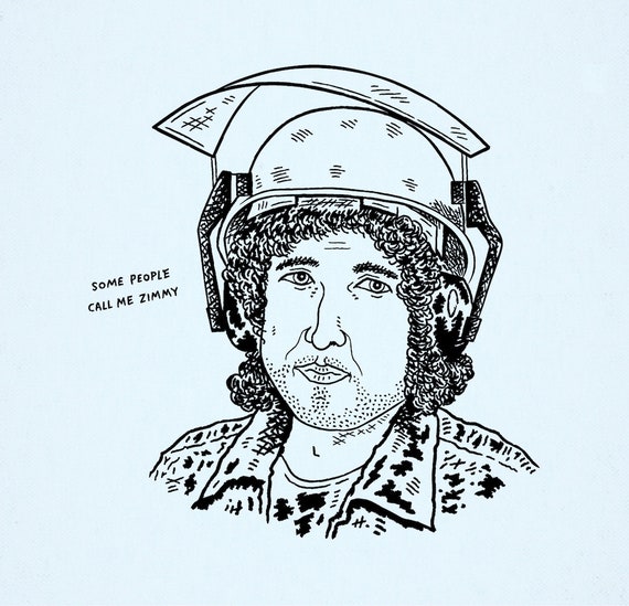 Zimmy, portrait, funny art print by Oliver Lake