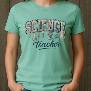 Unisex Science Teacher Shirt Funny STEM Tee, Cute Science Tshirt, back to School Shirt, Plus Size Scientist T-shirt Gift for Women, 4XL 5XL
