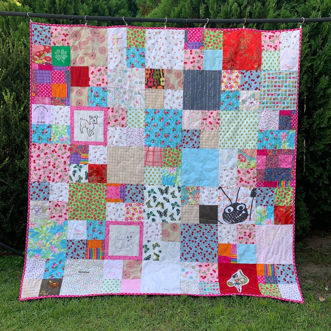 Keepsake Baby Clothes Quilt - Made From Your Child's Clothing, Custom ...