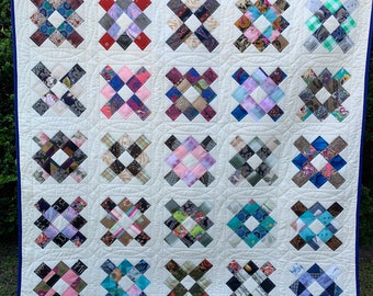 Necktie Memory Quilt: Memorial Keepsake, Grandpa's Ties