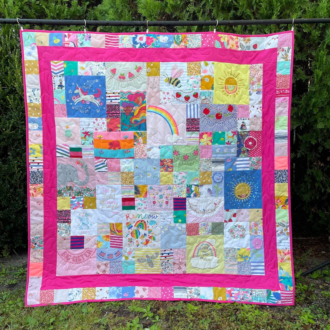 Baby Clothes Quilt Quilt Made From Baby Clothes Baby Memory - Etsy