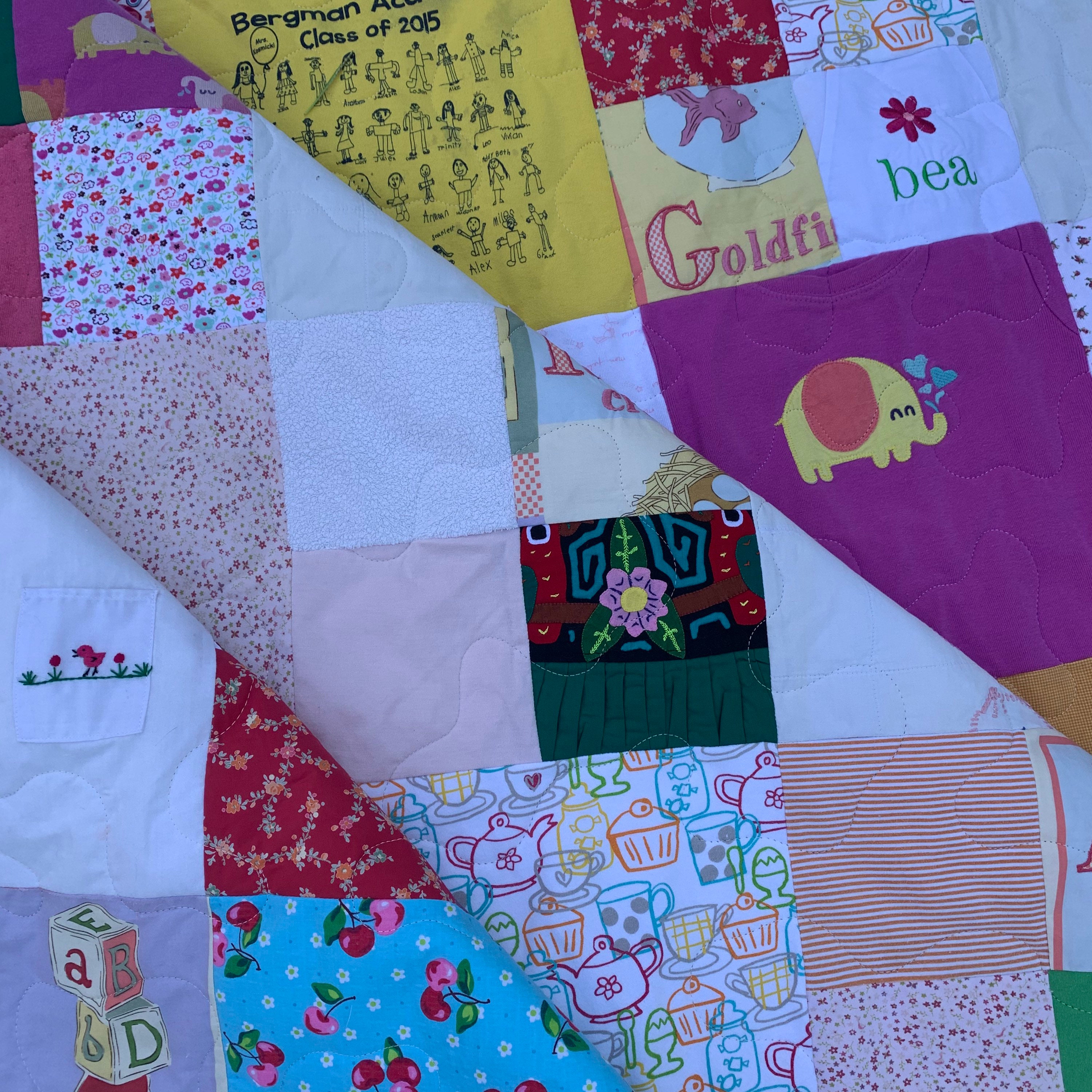 Baby Clothes Quilt Made From Your Child's Clothing Etsy
