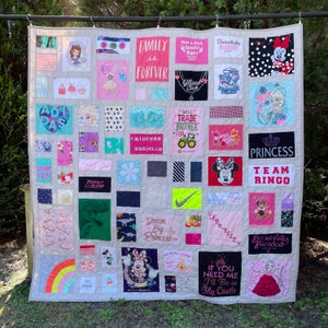 Baby Clothes Quilt made with your choice of fabric, keepsake, blanket, bedding, memory quilt