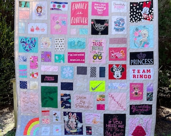 Baby Clothes Quilt made with your choice of fabric, keepsake, blanket, bedding, memory quilt