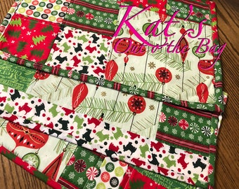 Placemats set of Two - Quilted |  Two Place mats - Custom Made | Quilted Placemat set of Two | Made-to-Order Custom Placemats