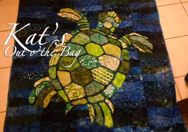 Sea Turtle Quilt Sea Turtle Blanket Custom Turtle Quilt Etsy