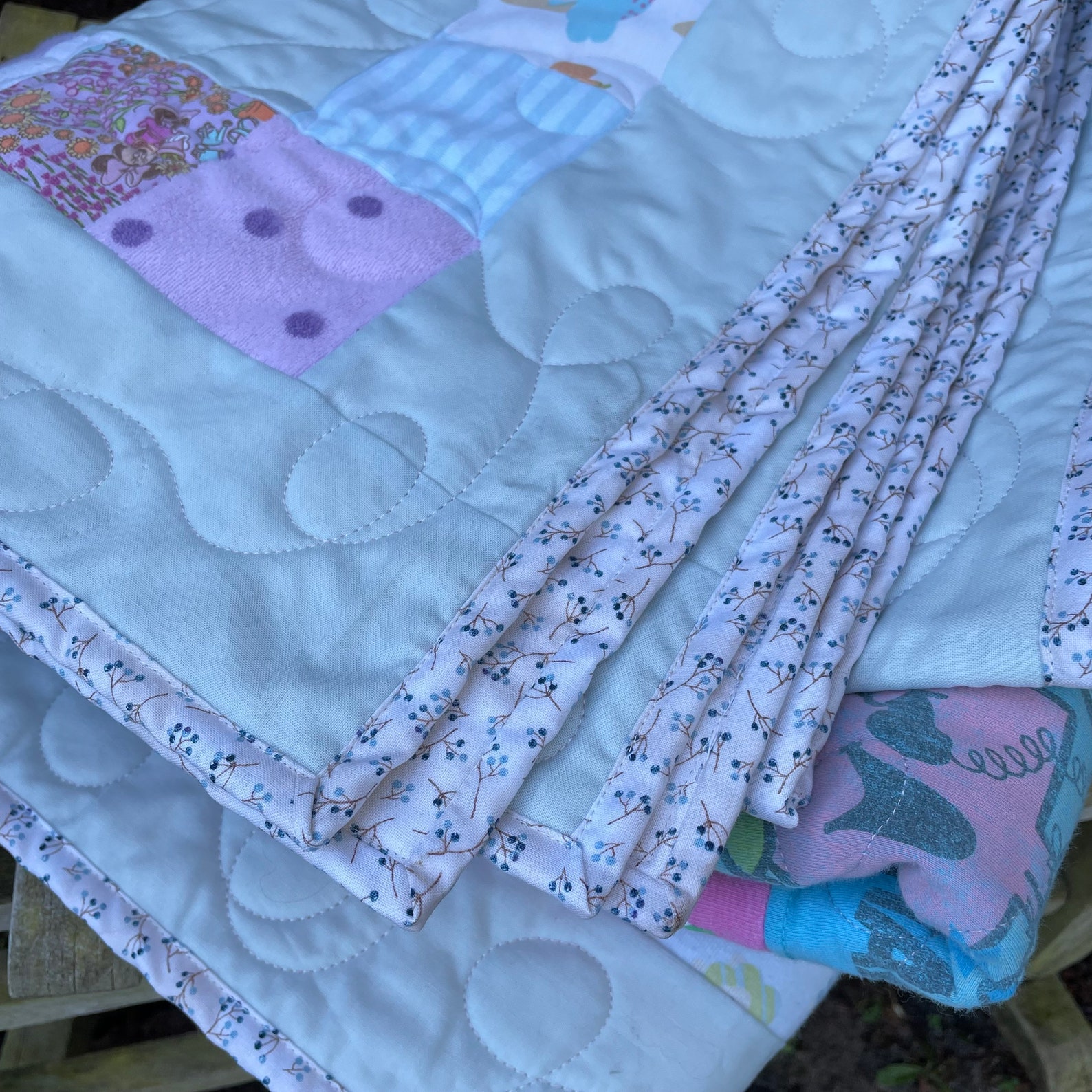 Baby Clothes Quilt Quilt Made From Baby Clothes Baby Memory Etsy