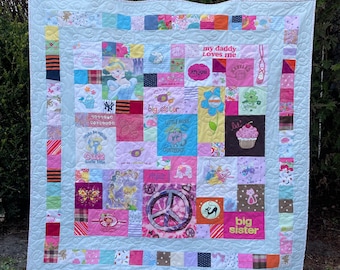 Custom Baby Clothes Memory Quilt: Keepsake Blanket