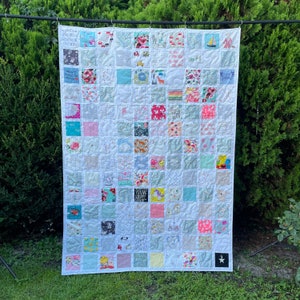 Baby Clothes Quilt | MEMORY QUILT | First Year Clothes Quilt | Keepsake Quilt | Custom Made-to-Order Quilt made from baby clothes