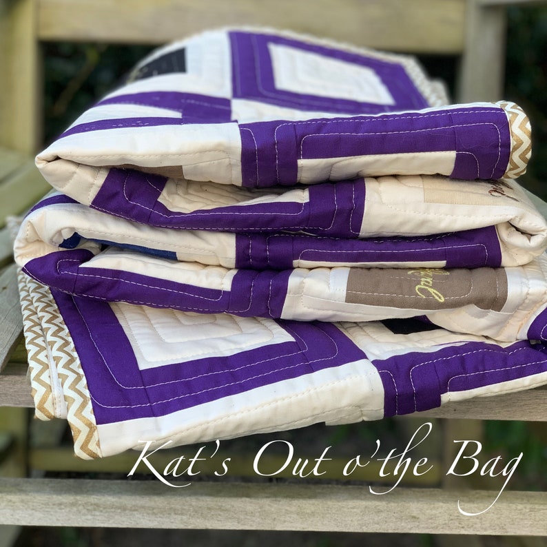 Crown Royal Quilt blanket keepsake throw made from your | Etsy