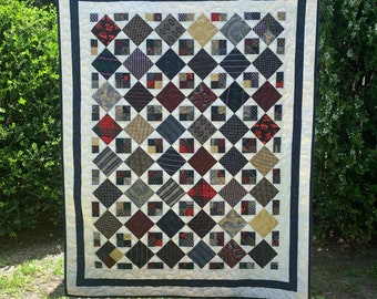 Necktie Memory Quilt: Grandpa's Ties, Keepsake Memorial