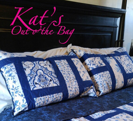 Pillow Shams Quilted Pillows Matching Quilted Pillow Sham Etsy