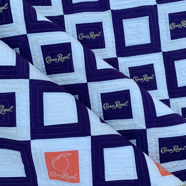 Crown Royal Quilt blanket keepsake throw made from your Etsy