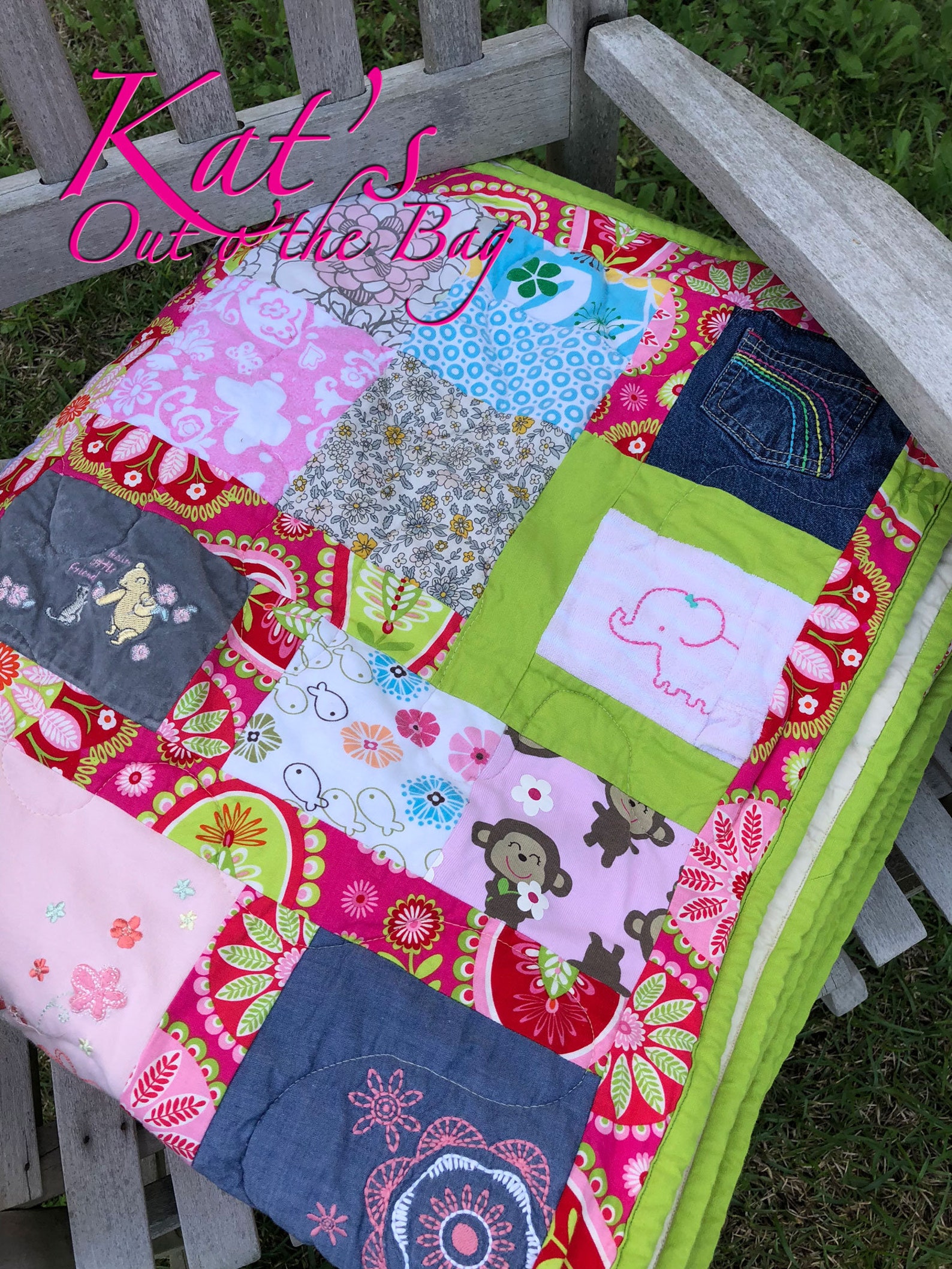 Baby Clothes Quilt MEMORY QUILT First Year Clothes Quilt Etsy