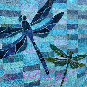 Dragonfly Applique template or pattern - NO INSTRUCTIONS