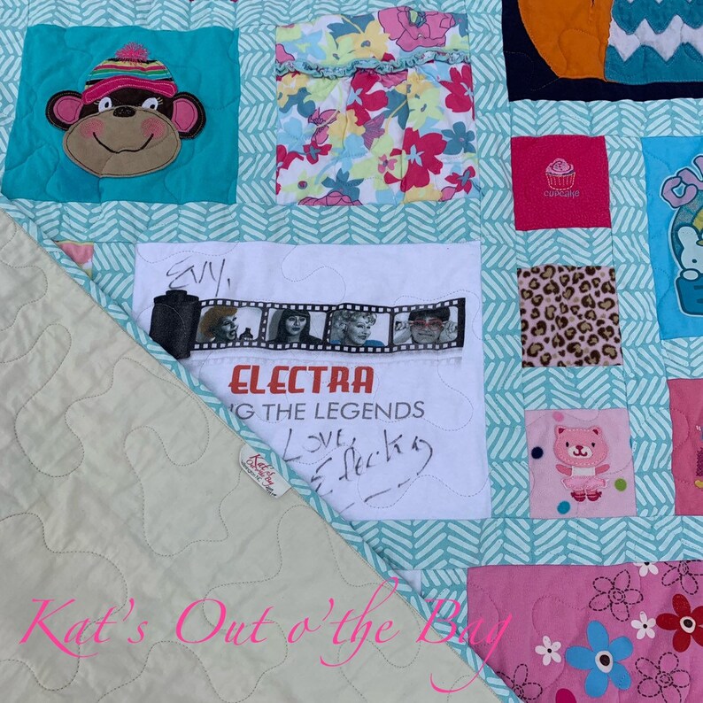 Baby Clothes Quilt Made From Girl's Clothing Custom Made Etsy