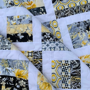 Memory Quilt from Wedding Dress and coordinating quilting fabrics of your choice -Custom Made-to-Order