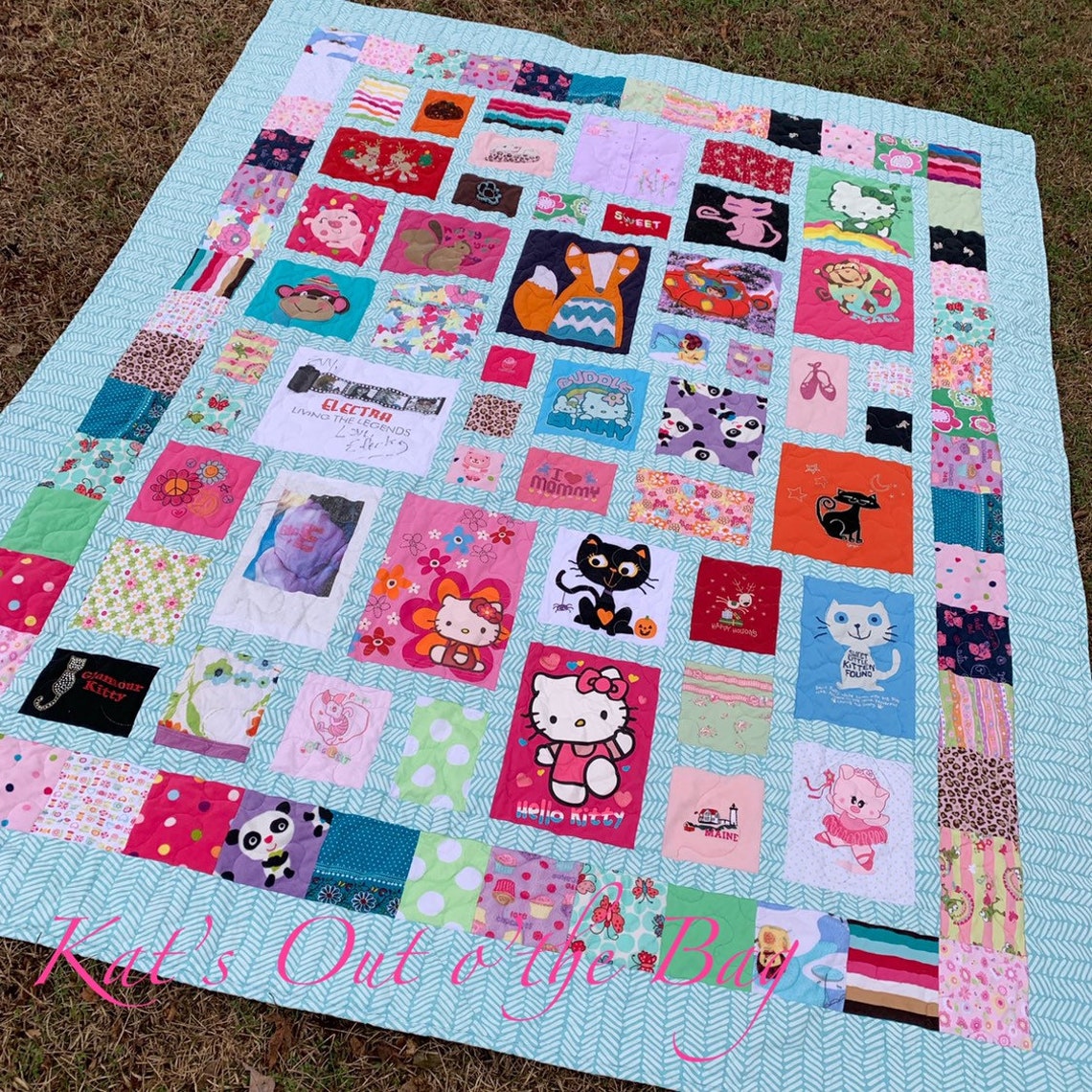 Baby Clothes Quilt Made From Girl's Clothing Custom Made Etsy