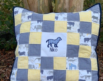 Memory Pillow Case or Sham made from baby items, custom made to order