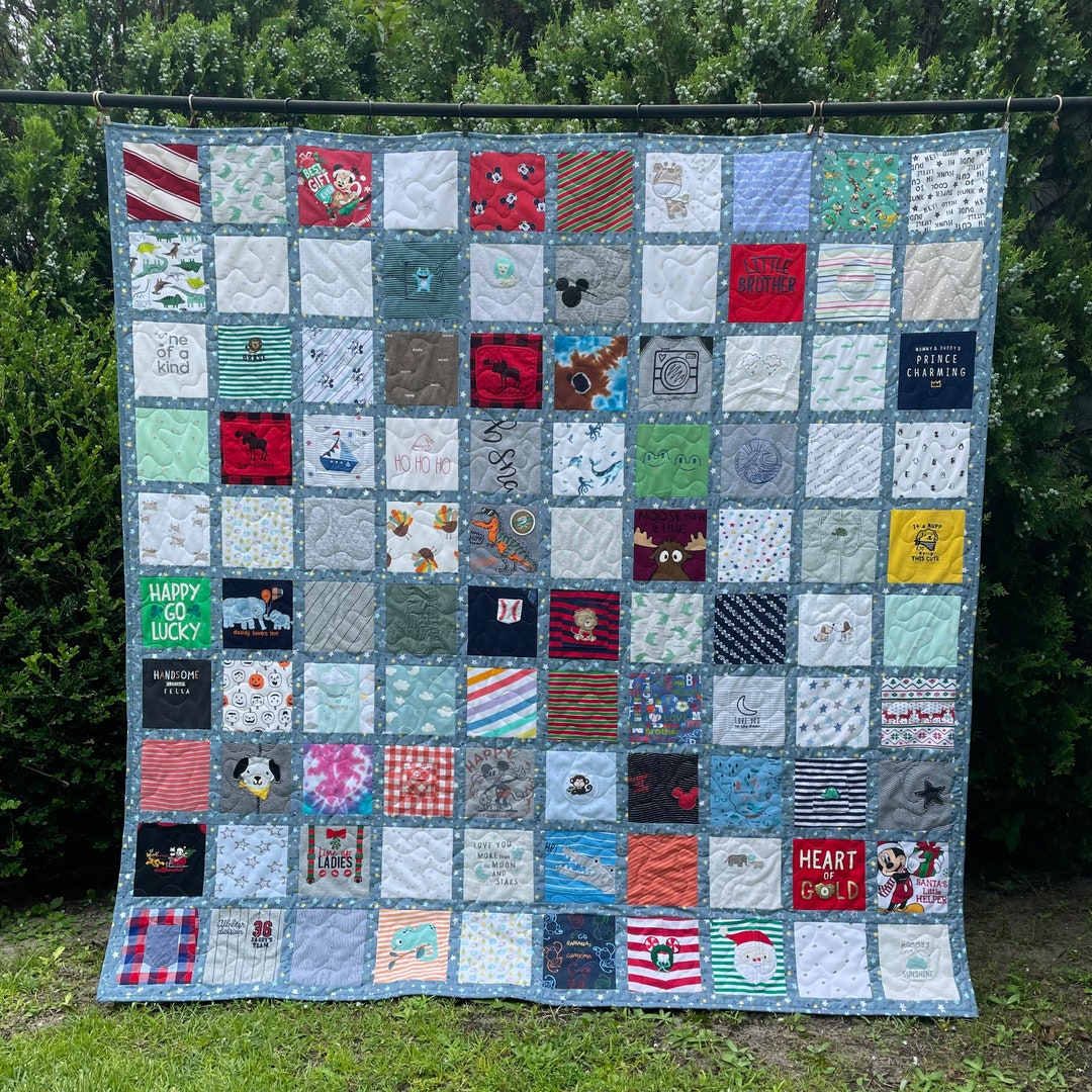 Baby Clothes Quilt Blanket - Quilt Made From Your Child's Clothing ...