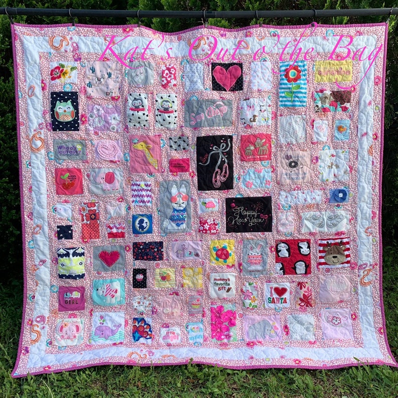 Baby Clothes Quilt Baby Clothes Blanket quilt made from | Etsy