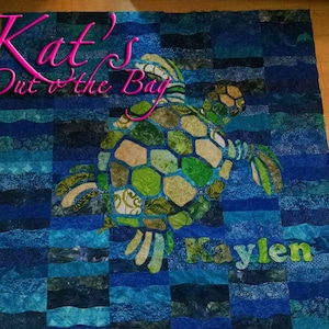 Sea Turtle Quilt Sea turtle Blanket Custom Turtle Quilt Sea Turtles Quilt Sea Turtle Throw image 10