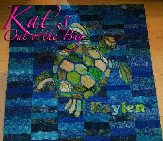 Sea Turtle Quilt Sea Turtle Blanket Custom Turtle Quilt Sea Turtles Quilt Sea Turtle Throw Etsy Canada