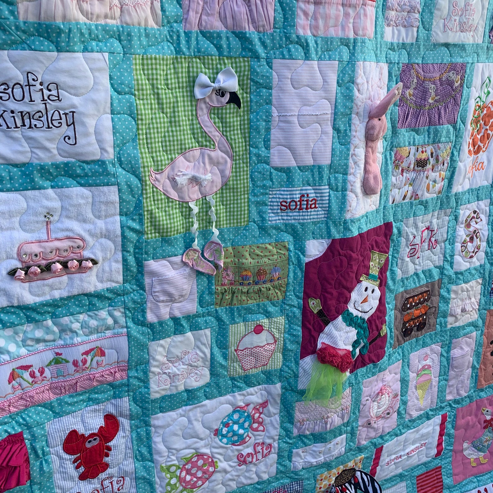 Baby Clothes Quilt MEMORY QUILT First Year Clothes Quilt Etsy