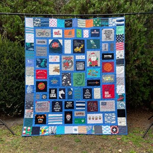 Baby Clothes Quilt | MEMORY QUILT | First Year Clothes Quilt | Keepsake Quilt | Custom Made-to-Order Quilt made from baby clothes