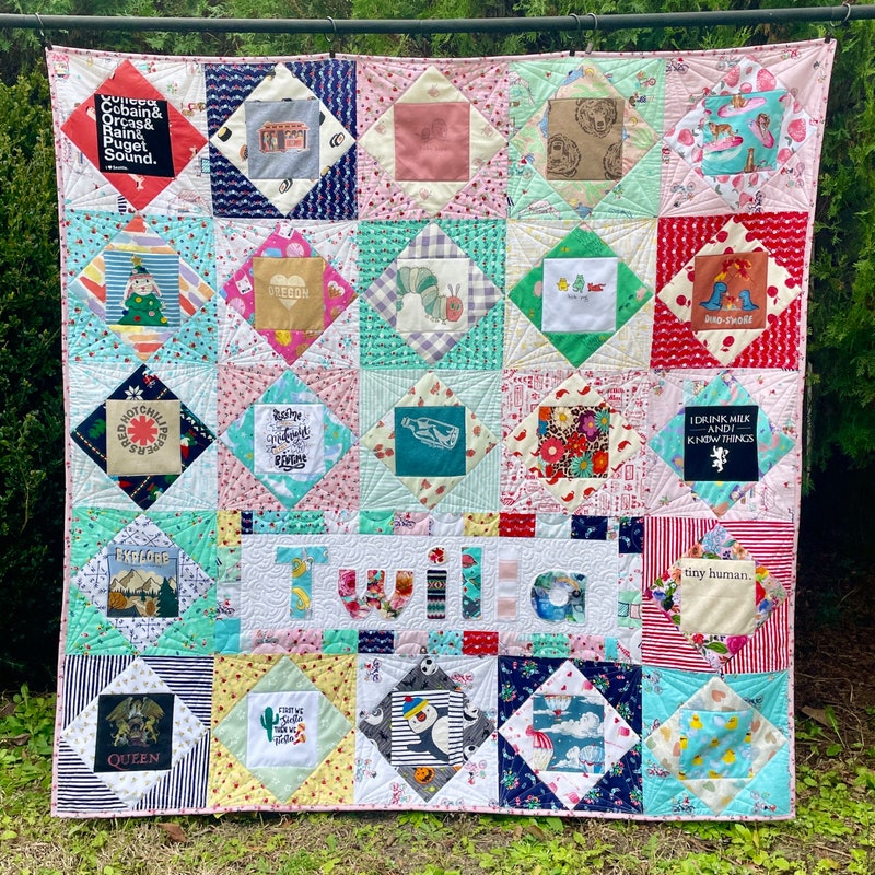 Baby Clothes Quilt - Etsy