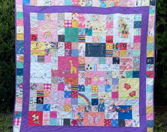 Baby Clothes Memory Quilt: Custom Keepsake Blanket