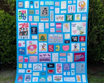 Baby Clothes Quilt made with your choice of fabric, keepsake, blanket, bedding, memory quilt