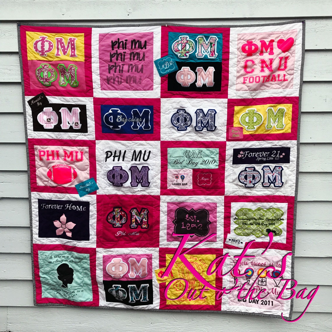 Tshirt Memory Quilt Made From Tshirts Custom Made to Order Etsy