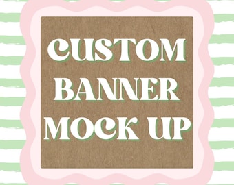 custom banner template | painted banner | banner mock up | any occasion banner | custom banner | DIGITAL DOWNLOAD