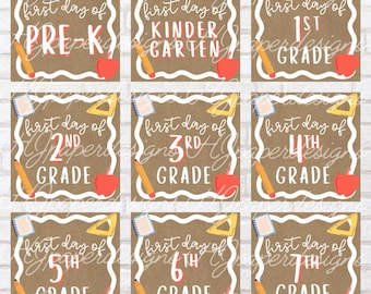 gemalte Banner Vorlage | Schulanfang Banner | Back to Schule Banner | 16 Designs | Banner Mockup | benutzerdefinierte Banner | DIGITALER DOWNLOAD