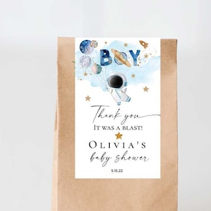 Astronaut baby shower favor tags, Outer space favor tags, galaxy baby shower favor tags to the moon and back, countdown has begun planets