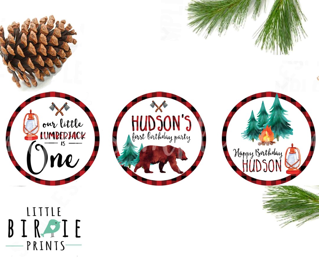 Lumberjack Cupcake Toppers Lumberjack Printable Cupcake Toppers ...