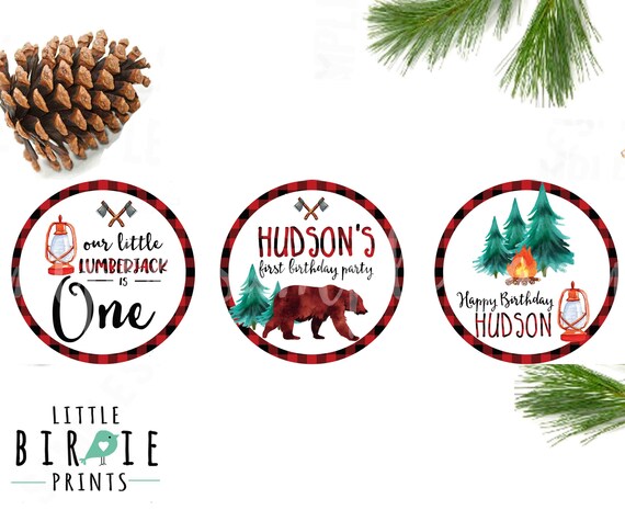 Lumberjack Cupcake Toppers Lumberjack Printable Cupcake | Etsy