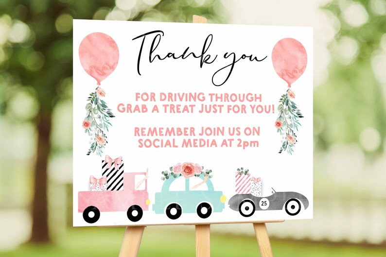 Sign Drive by Bridal Shower Drive Through Baby Shower Etsy