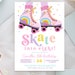 Roller Skate Birthday Party Invitation, Roller Skate Birthday Invite ...