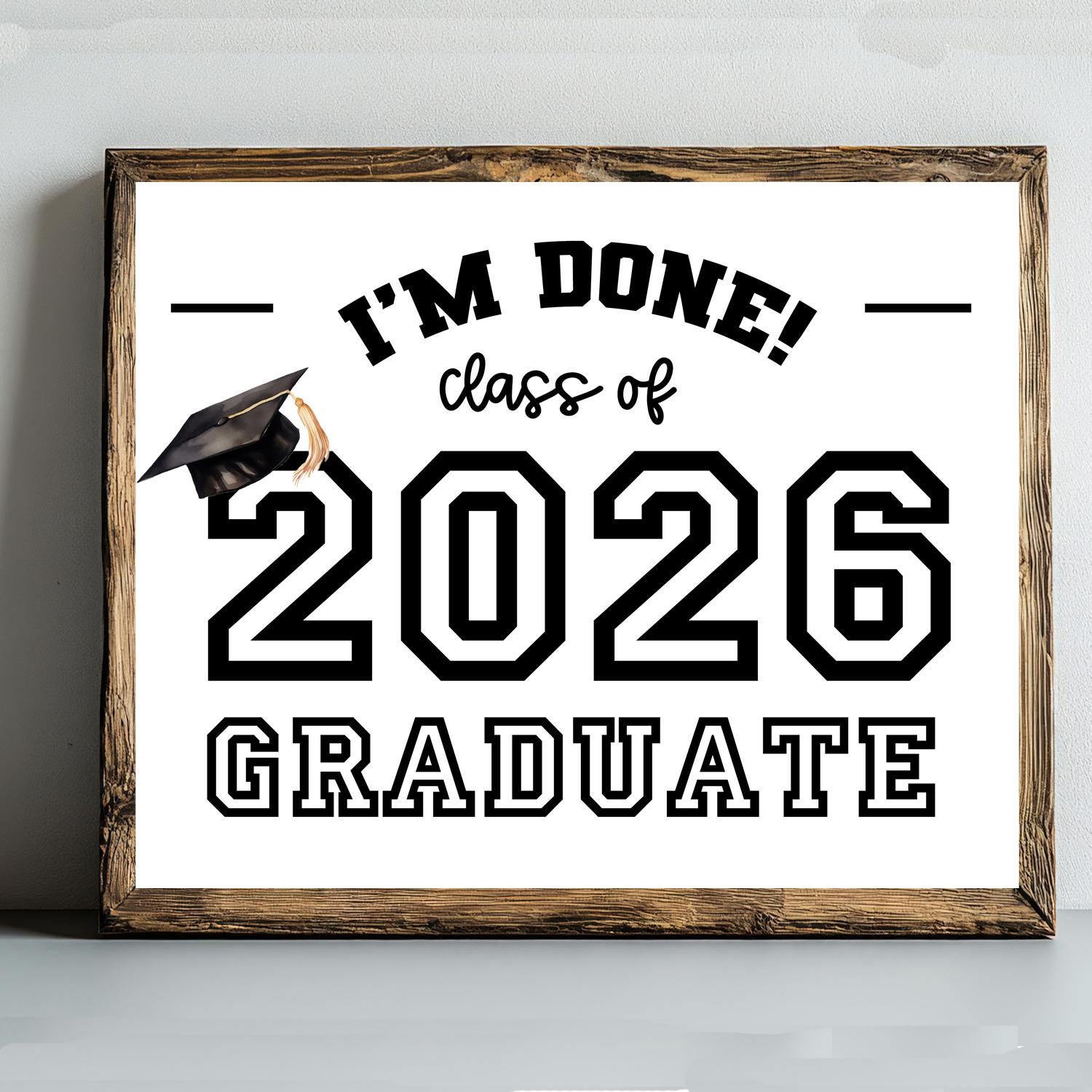 Lockview High School Grad Sign Last Day of Highschool Graduation Sign, Last Day of Senior Year Sign ...