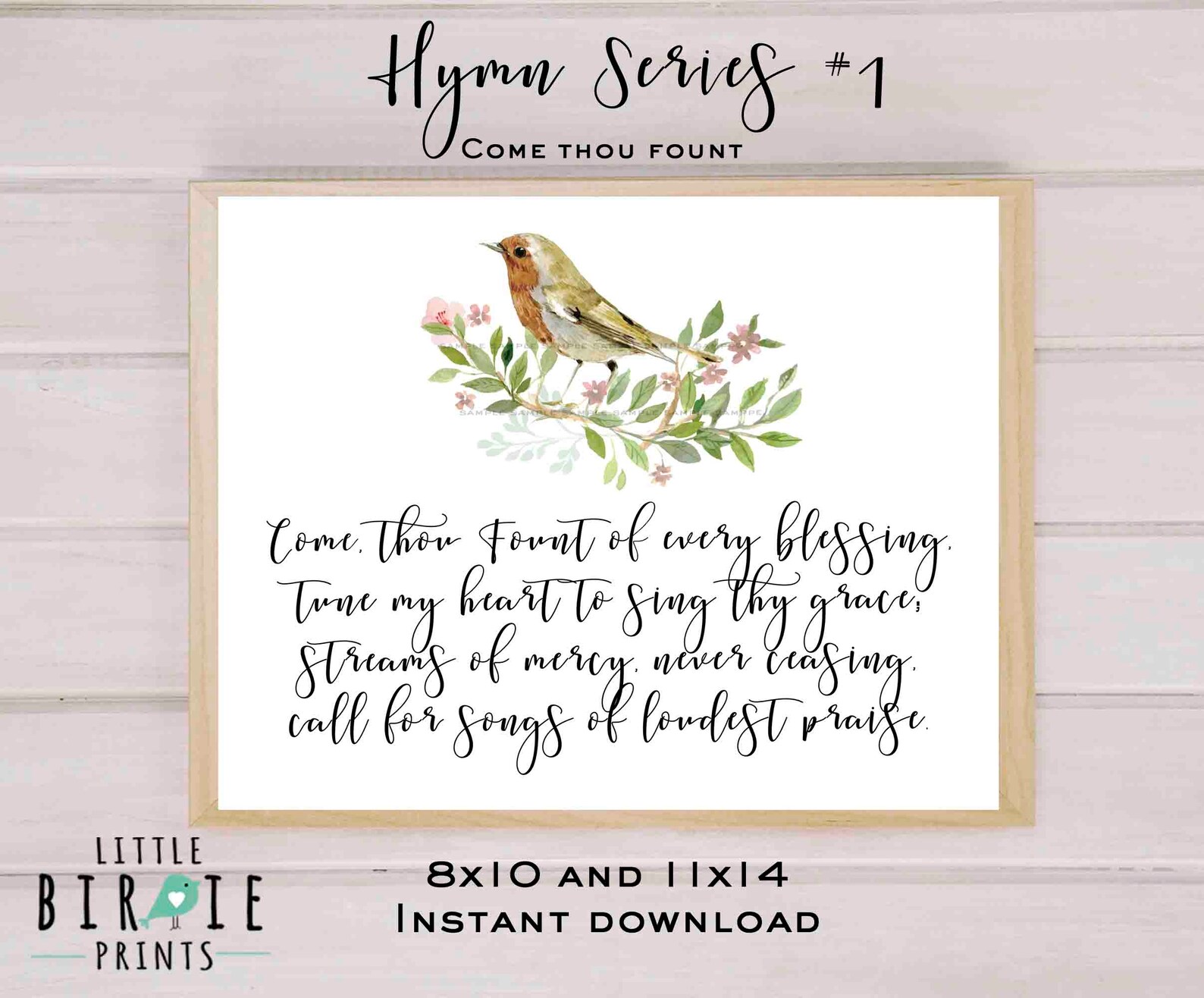 Blessed Assurance Printable wall art Hymn Christian Quote | Etsy