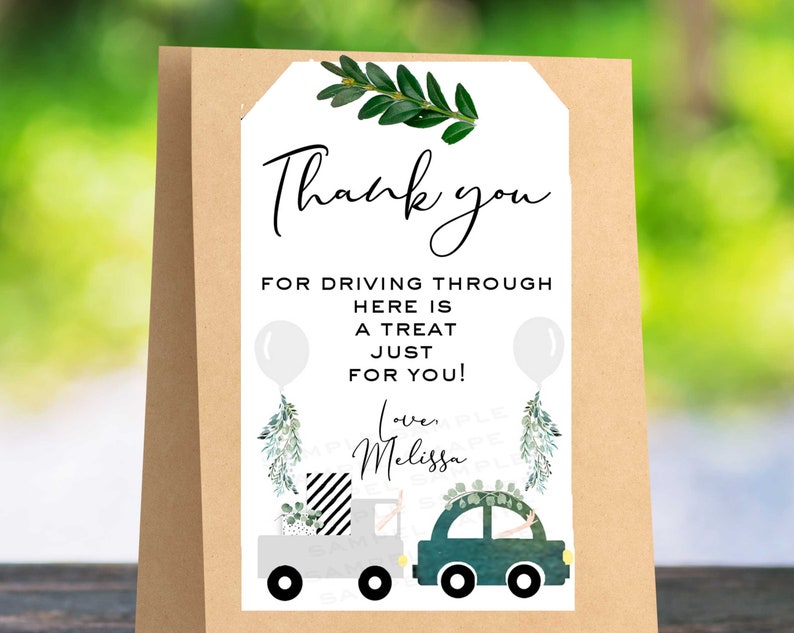 DRIVE through baby shower drive through bridal shower party Etsy