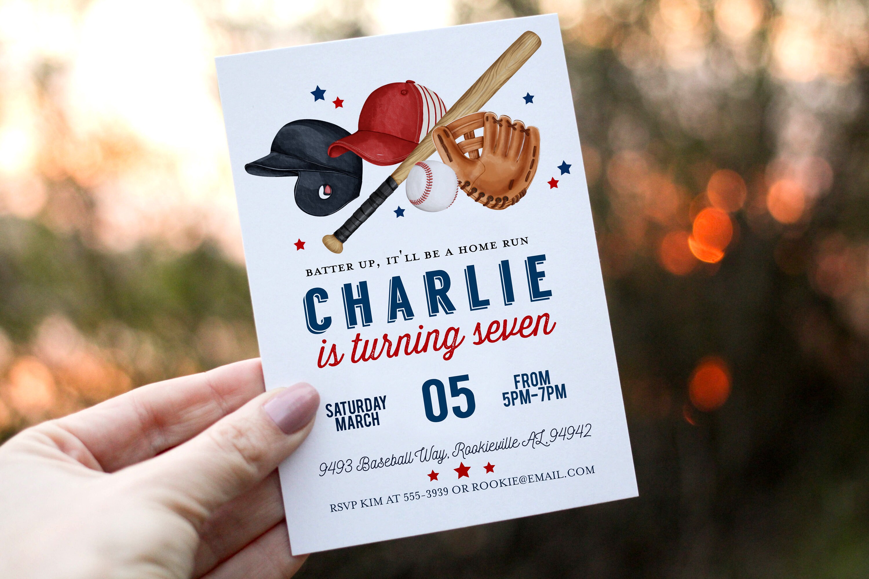 Editable Baseball Birthday Party Invitation Any Age, Baseball Party ...