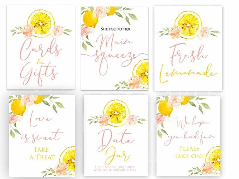 LEMON Baby Shower Thank You Card Lemon Baby Shower Thank You Etsy