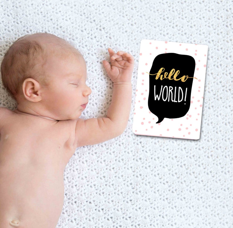 Baby Milestone Cards Baby Girl Milestone Cards Gold Pink Mint Milestone cards Printable Milestone cards Newborn Photo prop Photography